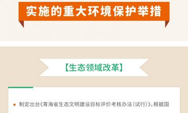 图解：2017年青海省环境状况公报 （六）实施的重大环境保护举措